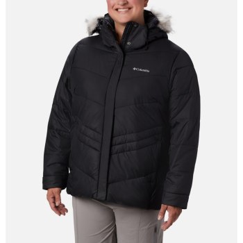 Columbia Peak to Park Insulated Plus Size, Chamarras Negros Para Mujer | 231405-OAQ